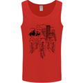 Bike Ride Cycling Cyclist Bicycle Road MTB Mens Vest Tank Top Red