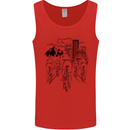 Bike Ride Cycling Cyclist Bicycle Road MTB Mens Vest Tank Top Red