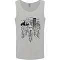 Bike Ride Cycling Cyclist Bicycle Road MTB Mens Vest Tank Top Sports Grey