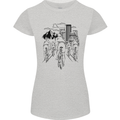 Bike Ride Cycling Cyclist Bicycle Road MTB Womens Petite Cut T-Shirt Sports Grey