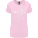 Bike Ride Cycling Cyclist Bicycle Road MTB Womens Wider Cut T-Shirt Light Pink