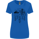 Bike Ride Cycling Cyclist Bicycle Road MTB Womens Wider Cut T-Shirt Royal Blue