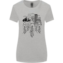 Bike Ride Cycling Cyclist Bicycle Road MTB Womens Wider Cut T-Shirt Sports Grey