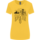 Bike Ride Cycling Cyclist Bicycle Road MTB Womens Wider Cut T-Shirt Yellow