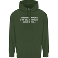 Bike Thinks of Me Cycling Biker Motorbike Childrens Kids Hoodie Forest Green