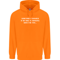 Bike Thinks of Me Cycling Biker Motorbike Childrens Kids Hoodie Orange