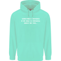 Bike Thinks of Me Cycling Biker Motorbike Childrens Kids Hoodie Peppermint