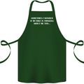 Bike Thinks of Me Cycling Biker Motorbike Cotton Apron 100% Organic Forest Green