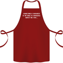 Bike Thinks of Me Cycling Biker Motorbike Cotton Apron 100% Organic Maroon