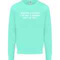 Bike Thinks of Me Cycling Biker Motorbike Kids Sweatshirt Jumper Peppermint