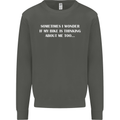 Bike Thinks of Me Cycling Biker Motorbike Kids Sweatshirt Jumper Storm Grey