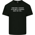 Bike Thinks of Me Cycling Biker Motorbike Kids T-Shirt Childrens Black