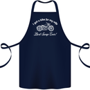 Bike for My Wife Best Swap Ever Motorcycle Cotton Apron 100% Organic Navy Blue