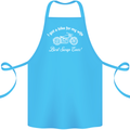 Bike for My Wife Best Swap Ever Motorcycle Cotton Apron 100% Organic Turquoise