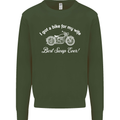 Bike for My Wife Best Swap Ever Motorcycle Mens Sweatshirt Jumper Forest Green