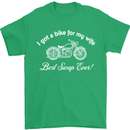 Bike for My Wife Best Swap Ever Motorcycle Mens T-Shirt Cotton Gildan Irish Green