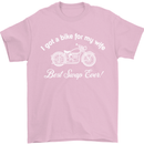 Bike for My Wife Best Swap Ever Motorcycle Mens T-Shirt Cotton Gildan Light Pink