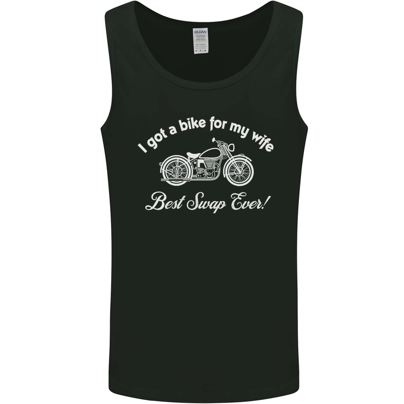 Bike for My Wife Best Swap Ever Motorcycle Mens Vest Tank Top Black