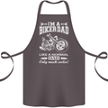 Biker A Normal Dad Father's Day Motorcycle Cotton Apron 100% Organic Dark Grey