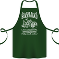 Biker A Normal Dad Father's Day Motorcycle Cotton Apron 100% Organic Forest Green