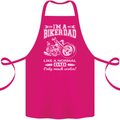 Biker A Normal Dad Father's Day Motorcycle Cotton Apron 100% Organic Pink