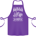 Biker A Normal Dad Father's Day Motorcycle Cotton Apron 100% Organic Purple