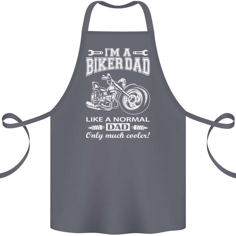 Biker A Normal Dad Father's Day Motorcycle Cotton Apron 100% Organic Steel