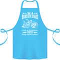 Biker A Normal Dad Father's Day Motorcycle Cotton Apron 100% Organic Turquoise