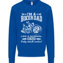 Biker A Normal Dad Father's Day Motorcycle Mens Sweatshirt Jumper Royal Blue