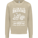 Biker A Normal Dad Father's Day Motorcycle Mens Sweatshirt Jumper Sand
