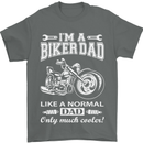 Biker A Normal Dad Father's Day Motorcycle Mens T-Shirt Cotton Gildan Charcoal