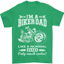 Biker A Normal Dad Father's Day Motorcycle Mens T-Shirt Cotton Gildan Irish Green