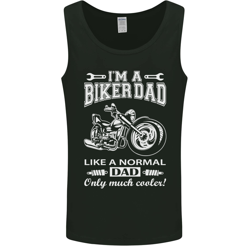 Biker A Normal Dad Father's Day Motorcycle Mens Vest Tank Top Black