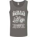 Biker A Normal Dad Father's Day Motorcycle Mens Vest Tank Top Charcoal