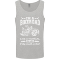 Biker A Normal Dad Father's Day Motorcycle Mens Vest Tank Top Sports Grey