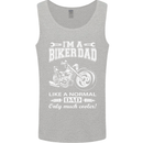 Biker A Normal Dad Father's Day Motorcycle Mens Vest Tank Top Sports Grey