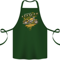 Biker American Customs Motorcycle Chopper Cotton Apron 100% Organic Forest Green