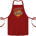 Biker American Customs Motorcycle Chopper Cotton Apron 100% Organic Maroon