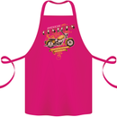 Biker American Customs Motorcycle Chopper Cotton Apron 100% Organic Pink
