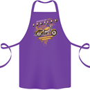 Biker American Customs Motorcycle Chopper Cotton Apron 100% Organic Purple