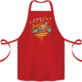 Biker American Customs Motorcycle Chopper Cotton Apron 100% Organic Red