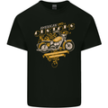 Biker American Customs Motorcycle Chopper Kids T-Shirt Childrens Black