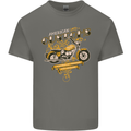 Biker American Customs Motorcycle Chopper Kids T-Shirt Childrens Charcoal