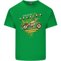 Biker American Customs Motorcycle Chopper Kids T-Shirt Childrens Irish Green