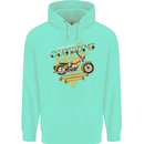 Biker American Customs Motorcycle Chopper Mens 80% Cotton Hoodie Peppermint