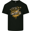 Biker American Customs Motorcycle Chopper Mens Cotton T-Shirt Tee Top Black