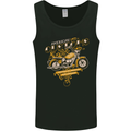 Biker American Customs Motorcycle Chopper Mens Vest Tank Top Black