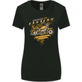 Biker American Customs Motorcycle Chopper Womens Wider Cut T-Shirt Black