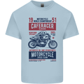 Biker Cafe Racer 1951 Motorbike Motorcycle Mens Cotton T-Shirt Tee Top Light Blue