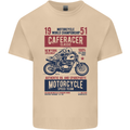 Biker Cafe Racer 1951 Motorbike Motorcycle Mens Cotton T-Shirt Tee Top Sand